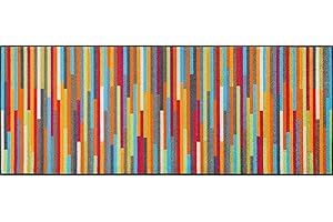 wash+dry Fußmatte, Mikado Stripes 75x190 cm, innen und außen, waschbar