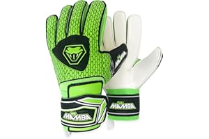 MAMBA Goalkeeper Gloves | Youth/Adult | Premium Quality Latex Palm & Back Hand | Finger Spine Protection | Double Layer Wristband | Standout British Design | Men/Women/Boys/Girls Goalie Gloves