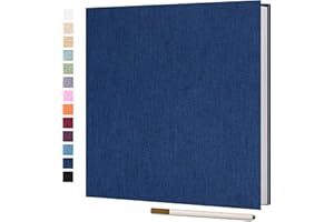 Vienrose Album Photo Scrapbooking 40 Pages en Lin Relié 28x27 cm pour Mariage Bébé Famille Voyage