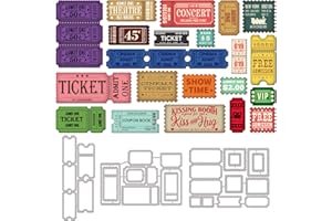 GLOBLELAND Matrices de Découpe de Cadre de Timbre-Poste pour Scrapbooking, Billets en Métal Pochoirs de Gaufrage, Modèle pour Fabrication de Cartes en Papier, Décoration