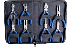Brüder Mannesmann Elektronik-Zangensatz, in Reissverschlusstasche, 8-teilig | M10808