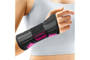 FREETOO Carpal Tunnel Wrist Supports Brace Fit Right Hand Night Support, Fitted Wrist Splint for Tendonitis Arthritis Pain Relief, Hand Support Splint for RSI, Sprain - For Women and Men (Pink, S/M)