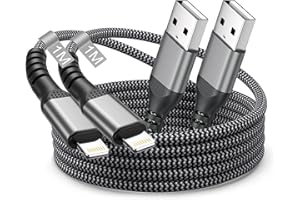 TEPOW Cable Cargador iPhone Apple MFi Certificado 1M 2Pack, Cable Lightning USB Cable iPhone Carga Rápida Nylon Trenzado Cable USB Lightning para Apple iPhone 14 Pro Max 13 12 Mini 11 XS XR X 8 7 6S 5,iPad