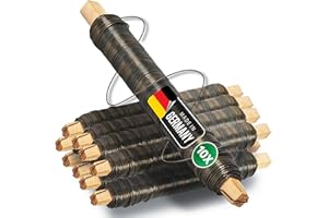 Novatool 10x Wickeldraht I geglüht I 0,65 mm I Draht I Basteldraht Floristendraht Blumendraht Bindedraht Biegedraht drehbinder rostfrei strohblumennadeln