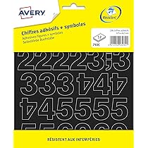 Adesivi Numeri Neri HERMA - 71 Pezzi, Carattere 10 Mm, Resistenti Alle Intemperie, Per Civici E Etichette - Foto 8