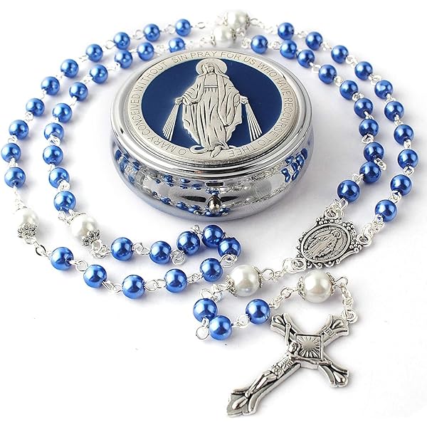 Bling Jewelry Christelijke Rozenkrans Ketting Met Maagd Maria En Kruis - Zilver Tone Voor Vrouwen