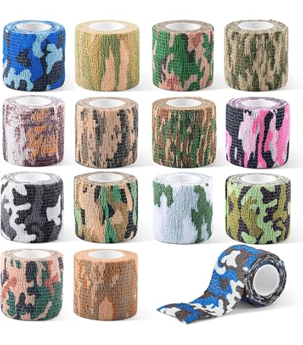 Bandage Autoadhésif Camouflage - 15 Rouleaux 7,5cm X 4,5m Pour Humains Et Animaux - 4