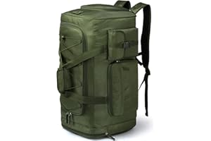 TAIHOYIN Reisetasche Herren 70L Große Sporttasche Weekender Rucksack mit Schuhfach Wasserdicht Trainingstasche Damen Übernachtung Travel Gym Tasche für Reisen, Camping, Fitness, Grün