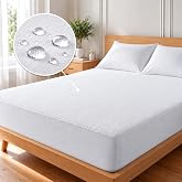 Candido Penalba Waterproof Mattress Protector 90 cm | Extra Soft Terry Microfiber Breathable Mattress Cover | Anti-Dust Mite