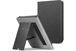FINTIE Custodia per Pocketbook Touch HD 3 / Touch Lux 4 / Touch Lux 5/ Basic Lux 2 / Color 2020 - Protettiva Stand Cover in Similpelle con Card Slot e Hand Strap Auto Sveglia/Sonno, Nero