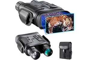 Jumelle Vision Nocturne,Dowesyeen 4K 7000mAh Rechargeable Infrarouge Vision de 800m et 1080P Vidéo,4" TFT LCD,pour la Chasse Le Camping, Exploration Navigation avec Carte Mémoire 32G