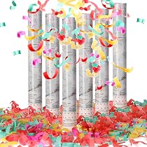 Tempo Di Saldi Konfetti-Kanone Für Partys – Schiesst Konfetti Bis 5 M Hoch, Für Geburtstag, Hochzeit & Silvester