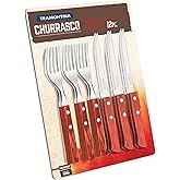 Tramontina 21199/711 biftek sofra takımı-Set, 12 par&ccedil;a kırmızı Griffen 2-kat per&ccedil;inlenmiştir 6 x Biftek Bı&ccedil;ağı 5 in&ccedil;, 6 x Ste