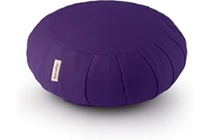 Basaho CLASSIC Zafu Meditation Cushion | Organic Cotton | Buckwheat Hulls | Removable Washable Cover