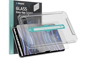 Deppa Verre Trempé pour iPad Pro 13 inch M5/M4 (2025/2024, 8th/7th generation) avec kit d’installation facile – compatible Face ID & Apple Pencil, couverture complète