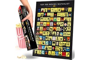 Curious Charts Commission officiell IMDb 100 filmaffisch (Scratch-Off Version)
