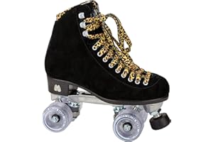 Moxi Pattini - Panther - Pattini a rotelle da Donna Divertenti e alla Moda | Camoscio Nero