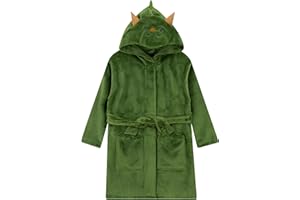 Harry Bear Boys Dressing Gown, Gaming Football Dinosaur Kids Dressing Gown, Soft Fleece Boys' Sleepwear & Robes