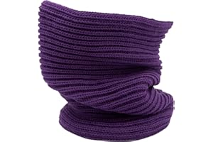 Colours & Beauty Scaldacollo Uomo Donna Tubolare Lavorato a Maglia Made in Italy | Sciarpa ad Anello Tinta Unita Colori Vari Unisex | Copri Collo in Lana Taglia Unica | Tubo Collo Termico