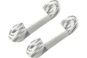 Alephnull Lacets de hockey en ligne Lacets de hockey cirés pour le patinage sur glace Anti-casse 2 paires