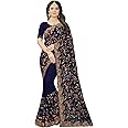 CRAFTSTRIBE Gorgette Saree Zari Work Sari Unstitched Blouse