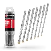 Orijinal Einhell 7 Par&ccedil;a SDS Plus Kırıcı Matkap Ucu Seti, 160 mm, (4 Ağızlı Karb&uuml;r Plakalı, Merkezleme U&ccedil;lu, 40Cr Takım &Ccedil;eliğ