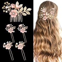 10 Stück Mini Haarklammern Mit Blumen-Design – Süße Funkende Haarspangen Für Frauen & Mädchen (Farbe: Weiß)