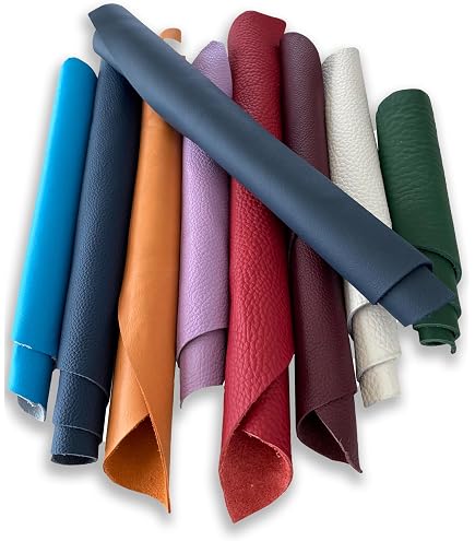 JPstraps - Coupon En Cuir Véritable 500g Restes Cuir Multicolore Pour Tapisserie Et Projets Manuels