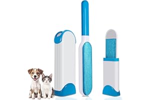 tempo di saldi Spazzola Peli Gatto e Cane in ABS 32x7x5 cm, Leva Peli Animali Ideale per Vestiti, Divano, Auto, Portatile e Riutilizzabile, Comoda Togli Pelucchi