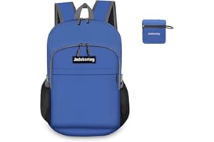 Jedebartey Rucksack, 22L Ultra Lightweight Backpack Foldable Hiking Daypack Small Travel Day Bag for Men Women Kids Outdoor Sports Camping Mountaineering Walking Cycling Climbing (Dark Blue)