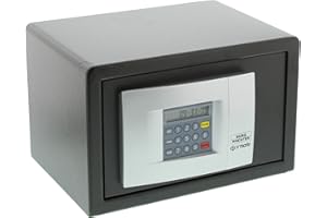 Burg-Wächter Hoteltresor mit elektronischem Zahlenschloss, Point-Safe, 6,7 l, 8,0 kg, P 1 E KA 3, Schwarz