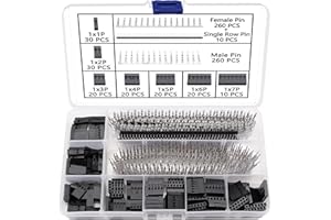 YIXISI 680 Sztuk 2.54 mm 1/2/3/4/5/6/7 Pinów Zestaw Wtyczek Dupont, Obudowa Złącza Dupont, Złączem Zaciskowym Męskich i Żeńskich, z Pinowym Jednorzędowym