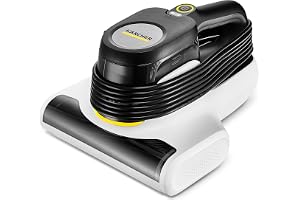 Kärcher madrassrengörare VCH 4 UVClean, hygienisk djuprengöring med UV-C-ljus, rullborste och sugfunktion, effekt: 500 watt, vikt: 2,1 kg, tar bort kvalster och bakterier, för allergiker