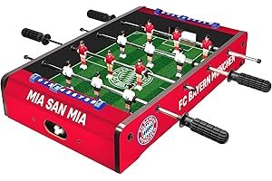 XTREM TOYS + SPORTS FC Bayern München Tischkicker Kinder - Offizieller Tischaufsatzkicker, kompakter und Leichter Mini-Kickertisch für Drinnen - Spielfeld 40,5 x 29,5 cm