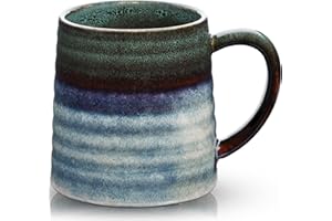 RELEDESA Bardzo duży ceramiczny kubek do kawy z dużym uchwytem, 700 ml, ponadwymiarowa filiżanka do herbaty do biura i domu, do picia gorącego i zimnego, nadaje się do kuchenki mikrofalowej i zmywarki, ręcznie