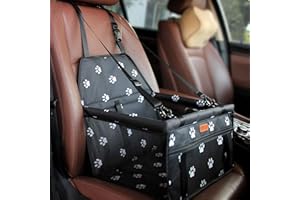 BYGD Seggiolino Auto per Cane, Alzatine Seggiolini Auto Coprisedile per Cani Coprisedile Trasportabile Pieghevole Posteriore Universale Sedile dell'Auto Indietro Animali Domestici