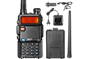 BAOFENG GT-5R Pro Walkie Talkie Dual Band radioapparat | för UHF VHF 144-146/430-440MHz handhållen radio med 128 kanaler, VOX