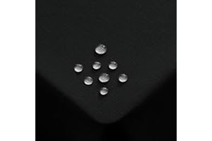 Homaxy obrus o wyglądzie lnu, zmywalny, prostokątny, 140 x 240 cm, obrus odporny na działanie wody, z efektem lotosu, odporny na zabrudzenia, bieżnik, czarny