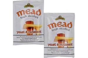 2x Hambleton Bard Bulldog Hefe + Nährsalz - 28g/25L - Bulldog Brew's - Trocken Methefe - | Metwein | Weinhefe | Hefe Weißwein und Rotwein