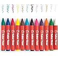 Baker Ross Chunky Wax Crayons for Kids Arts and Crafts Supplies and School Classroom Supplies (Pack of 36) , Assorted , AR872