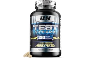 IRON LABS NUTRITION Test Xtreme Supplement for Men – High Strength Booster Supplements with D-Aspartic Acid, Maca Root, Zinc and Magnesium (120 Vegan Capsules)