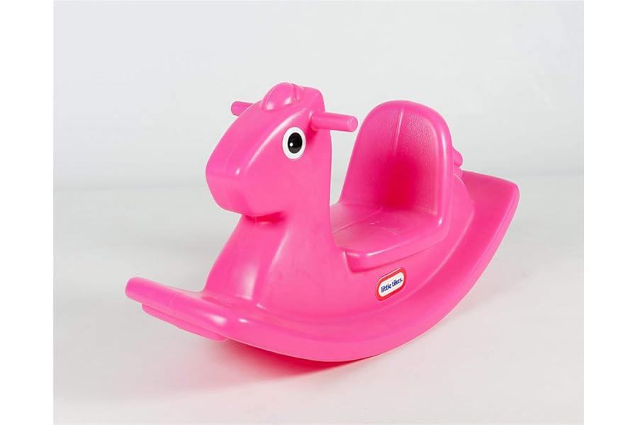 Little Tikes Rocking Horse. Toddler Rocking Toy With Easy Grip Handles and Stable Saddle. Durable, Stable, Kid-Safe Toy For Indoor or Outdoor. Magenta,Aged 18 Months +,26.4 x 28.6 x 48.5 cm