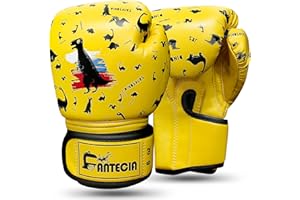 FANTECIA Kids Boxing Kickboxing Training Gants, 6 oz Gants de Boxe de Poids pour Les Enfants âgés de 3 à 8 Ans, Gants d’entraînement de Boxe pour Jeunes pour Sac de Boxe.