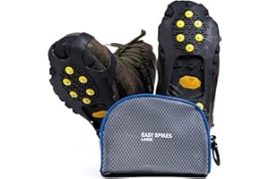 ALPIN LOACKER Chain Pro 18 Chaussures à Crampons avec chaînes à Neige en Acier Inoxydable de randonnée universels pour l'alpinisme