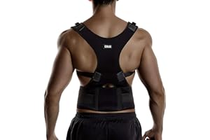 COTILL Back Brace Posture Corrector Spinal Support for Women and Men, Lumbar Shoulder Posture Correction for Upper and Lower Back Support, Adjustable Neoprene Belt Strap for Relief Back Pain (L)