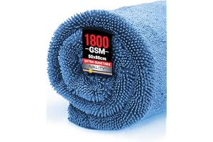 Ivality Liten Torkduk för bilen 80x50 cm – 1800 GSM Ultrabsorberande Mikrofiberduk för Bil- och Motorcykelvård, Luddfri och S