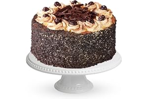 Patisserie Valerie Black Forest Gateau - Rich Chocolate Cake with Dark Cherry & Whipped Cream Filling - Classic Celebration Cake - Birthday Cakes Delivery - 8" (14 Portions)