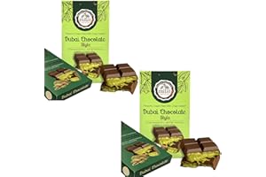 BODESA VALORE 2 × 60g Cioccolato Premium style Dubai con Crema al Pistacchio – Fatto a Mano, Confezione Regalo di Lusso – Autentica Esperienza del Cioccolato stile Dubai