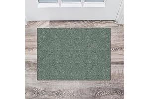CUIMEI Alfombras De Pasillo 100 x 130 cm Antideslizante y Muy Resistente Alfombra Antideslizante con revés Antideslizante para Salón, Pasillo, Cocina, Baño, Verde
