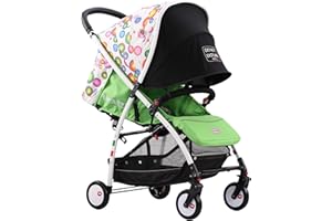 Baciuzzi, passeggino leggero, pieghevole, compatto con chiusura lampo semplice e pratica ad una mano, passeggino accessoriato, traspirante, BX Neve